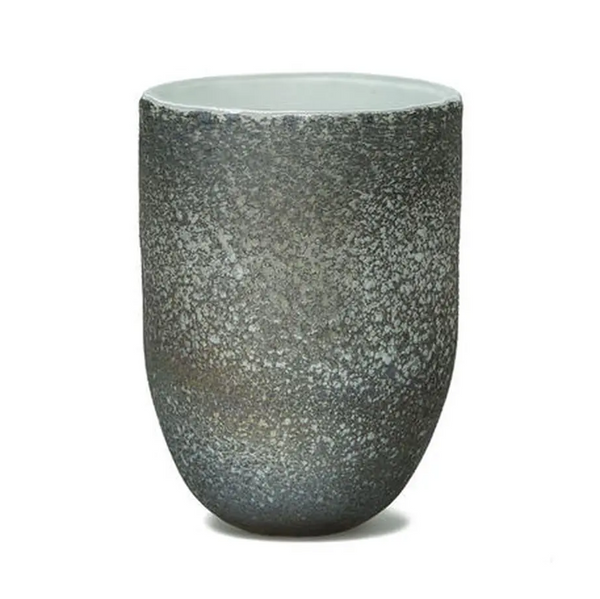 Monika grey dark glass vase round L 683932