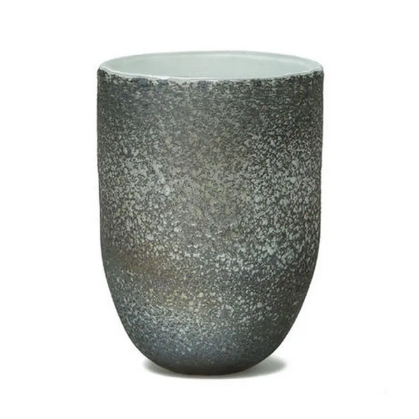 Monika grey dark glass vase round L 683932 – PTMD JAPAN